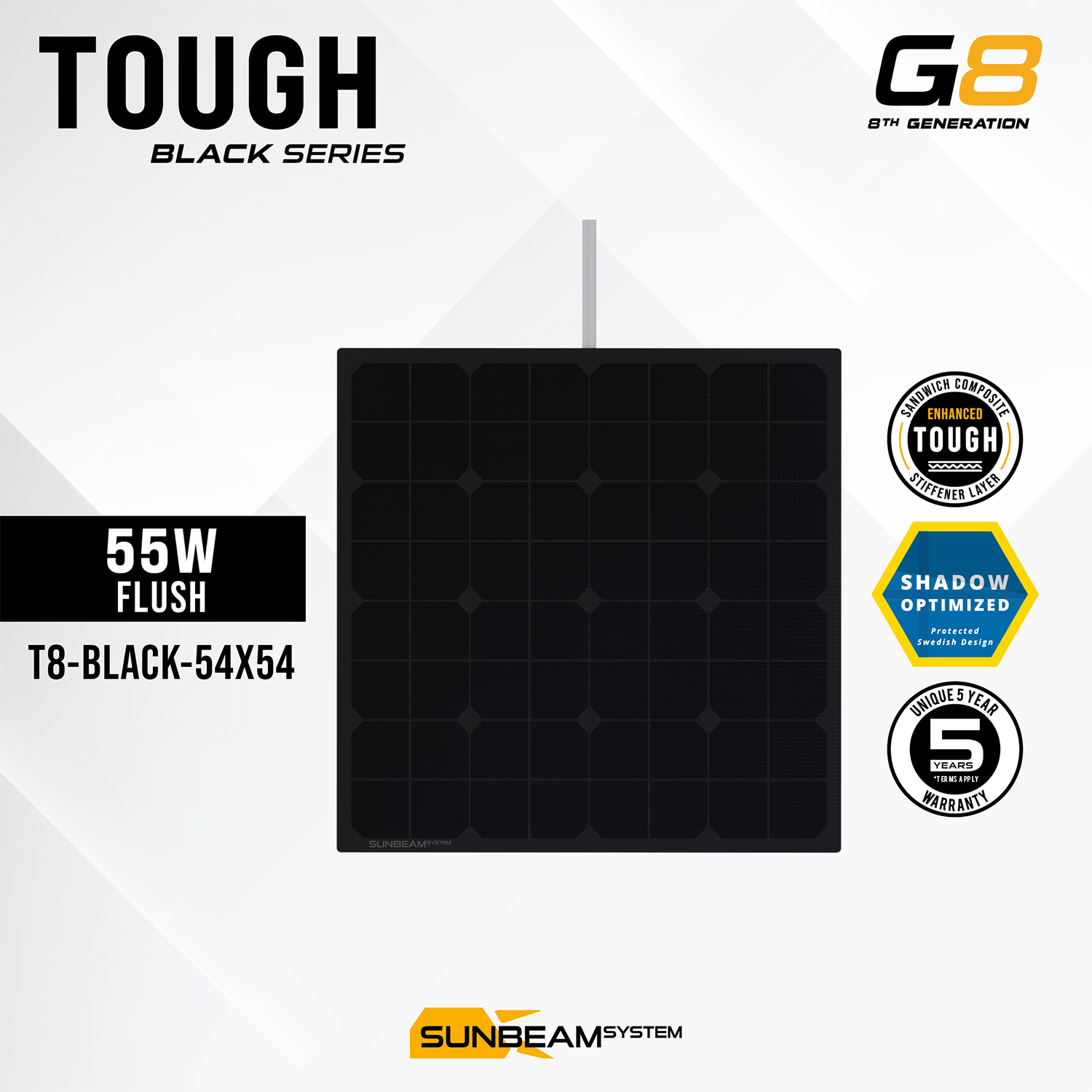 Solpanel 55w Sunbeam Tough Bl