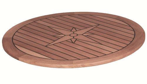 Bordsskiva Teak Rund 80cm