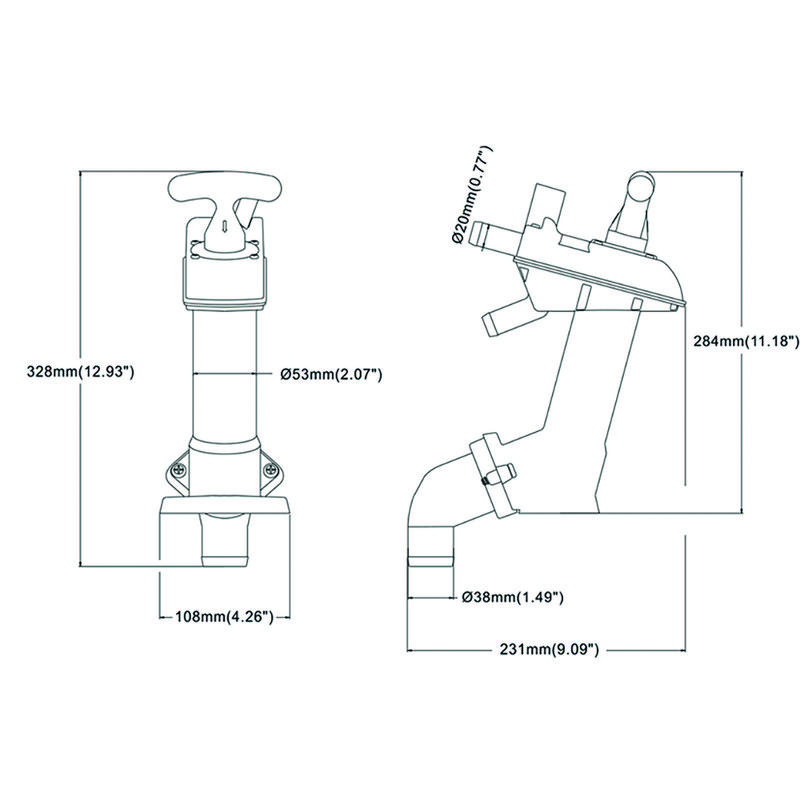 Toalettpump Twist'n Lock