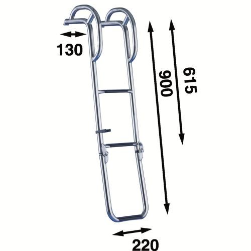 Stege För Peke 3steg M Handtag