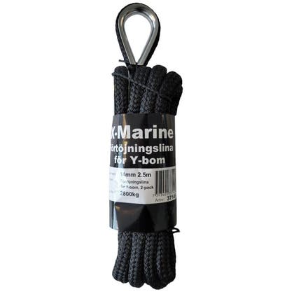 Y-bomslina 14mm 2,5m Svart X2