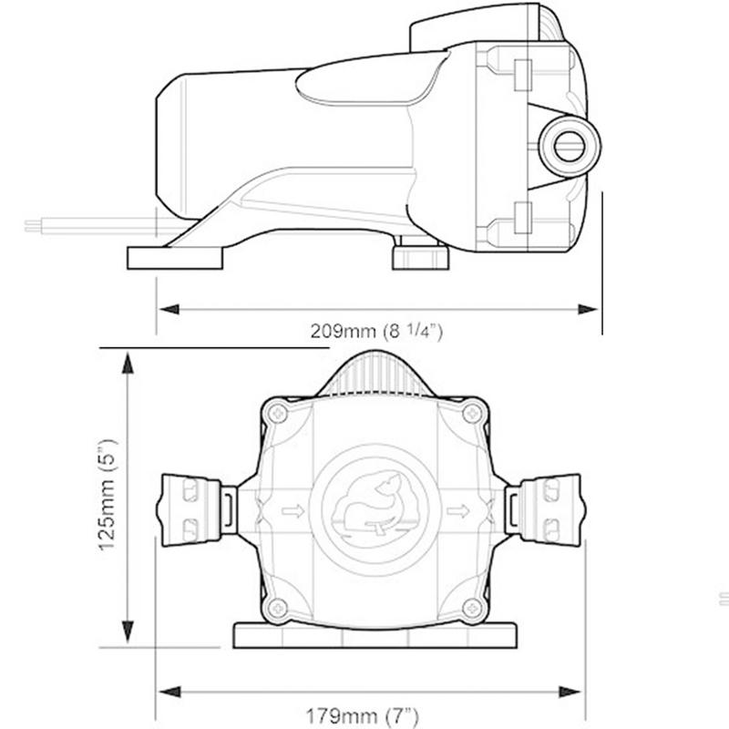 Pentrypump Whale 12l 12v 3bar