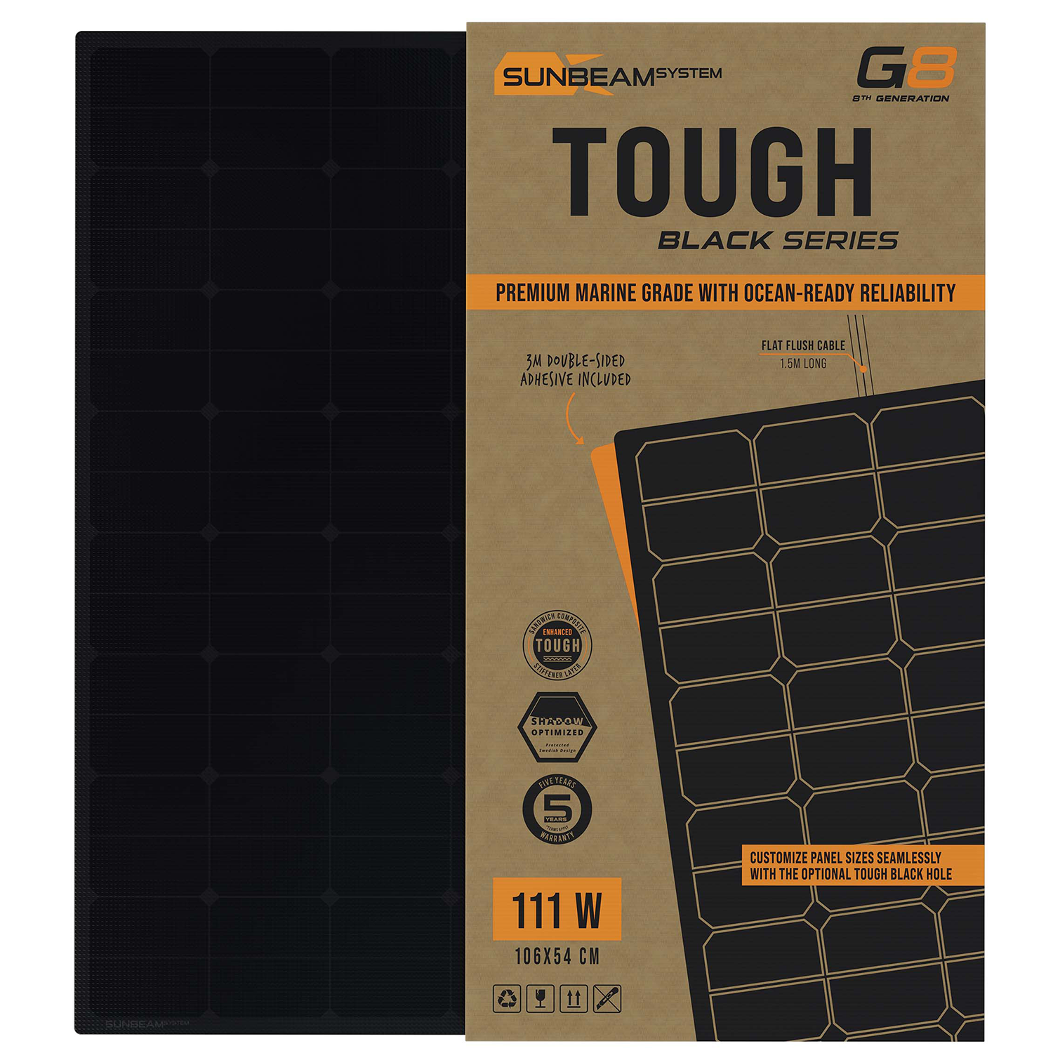 Solpanel 111w Sunbeam Tough Bl