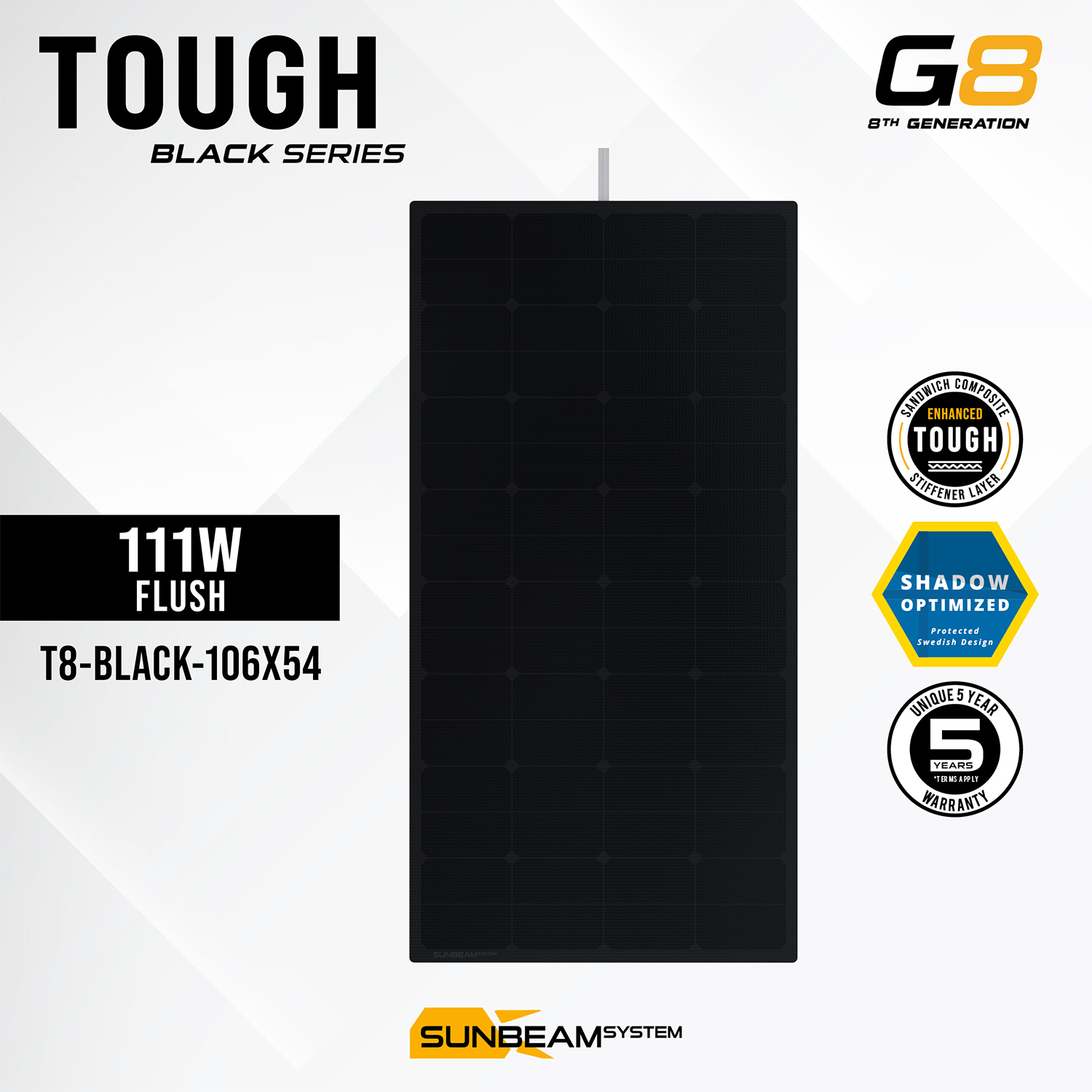 Solpanel 111w Sunbeam Tough Bl