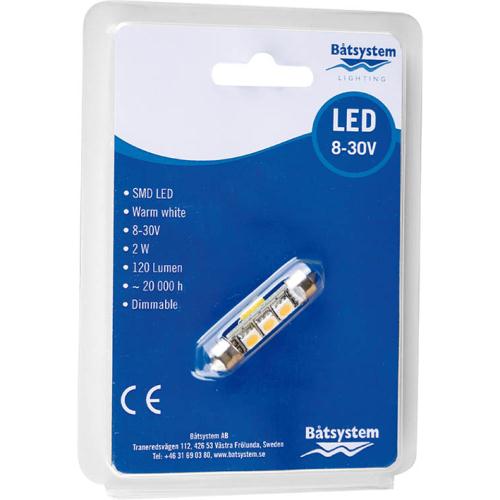 Led Spollampa Smd 37mm 8-30v