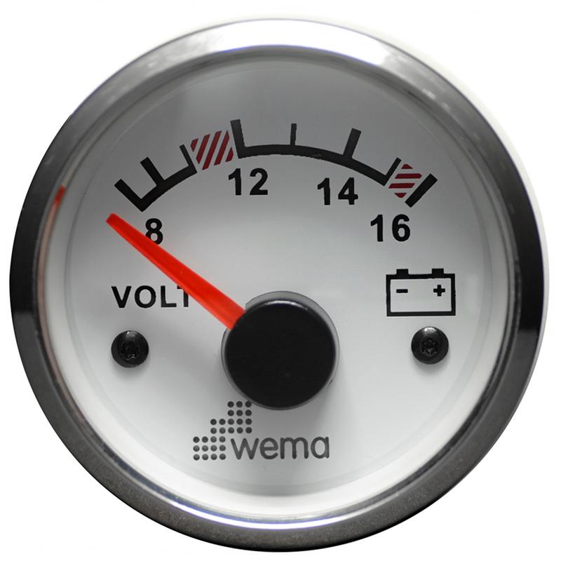 Voltmätare Analog Wema Rf/vit