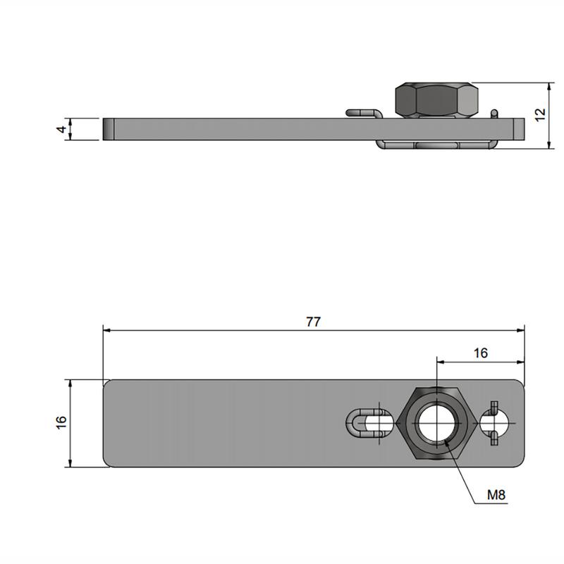 Durkbeslag 70mm Hd Låsbar Roca