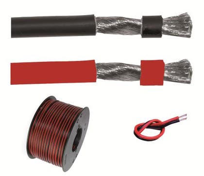 Kabel Svart/röd 2x1,5mm 10m Ft