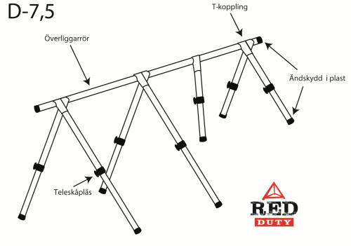 Däckställning Red Duty 7,5m