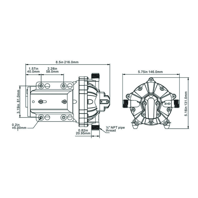 Pentrypump Seaflo 15l 12v