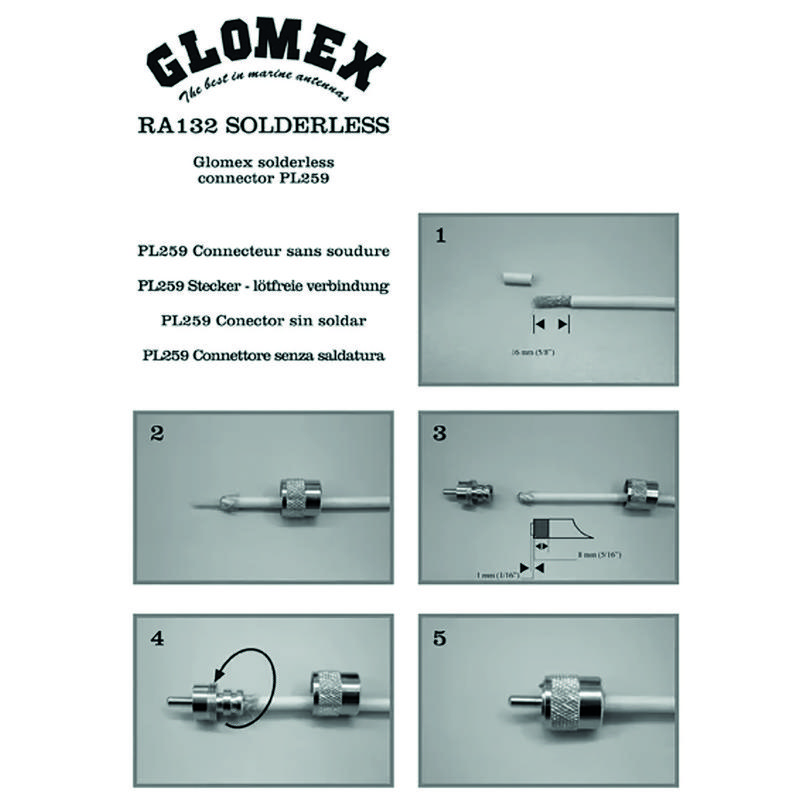 Glomex Pl259 Rg58 Twist On