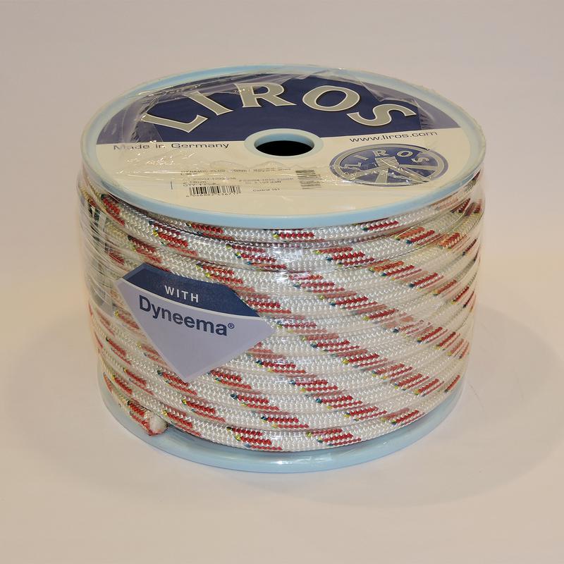 Dynamic Plus 6mm 20m Vit/röd