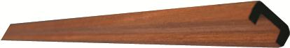 U-profillist 10x7 Teak 2m