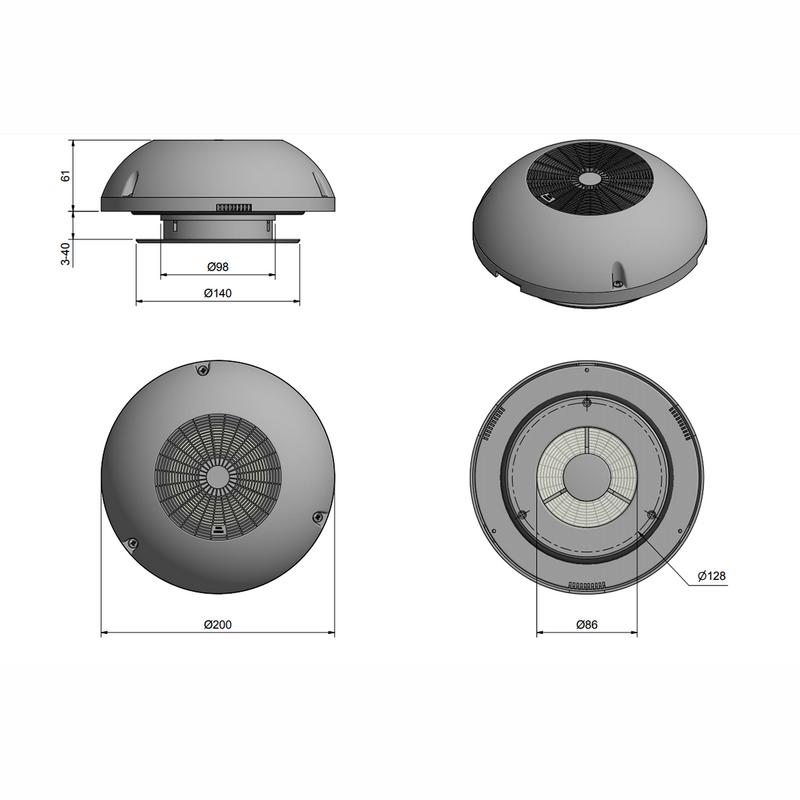 Ventilator Vit Plast Roca