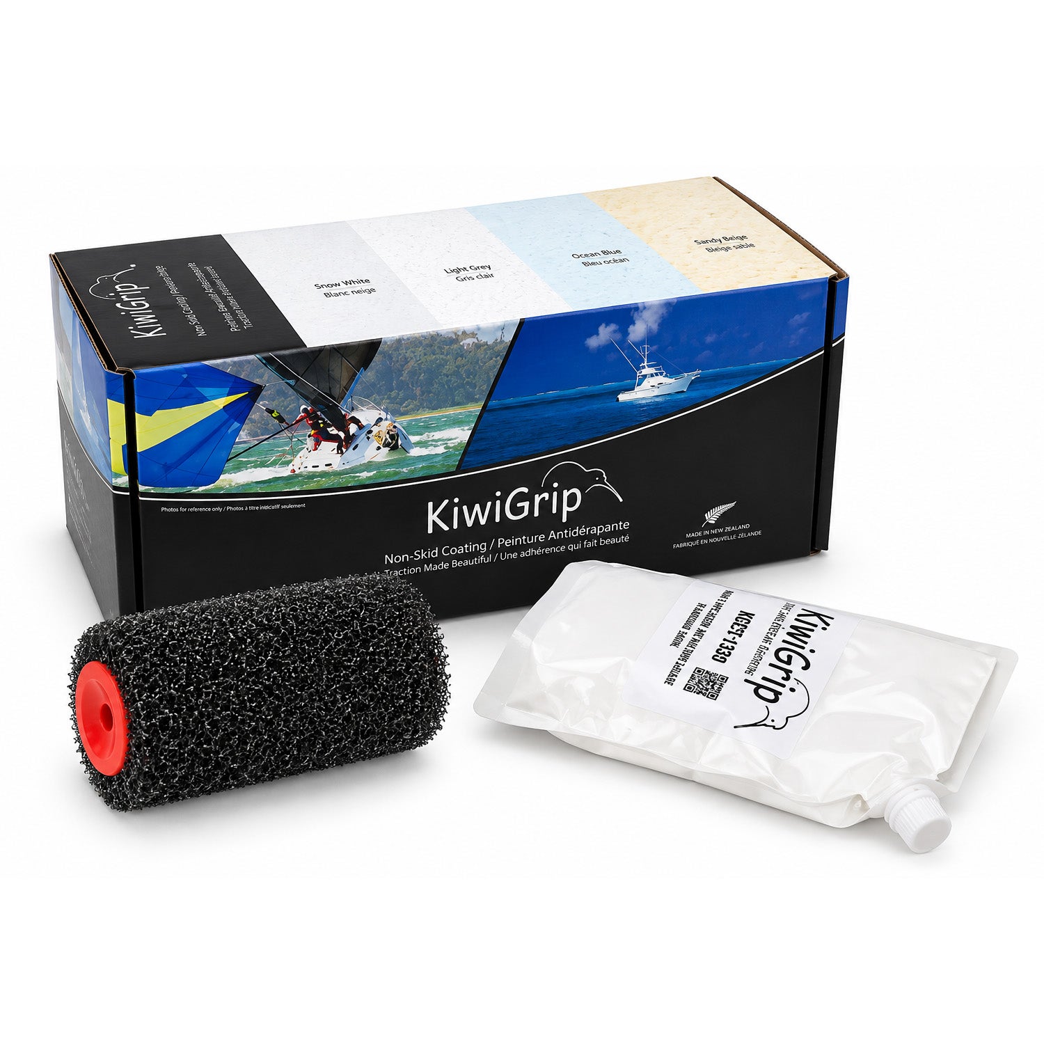 Kiwigrip Halkskyddsfärg Vit 1l