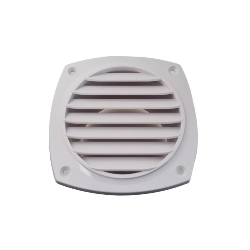 Ventilationsgaller 125x125 Vit