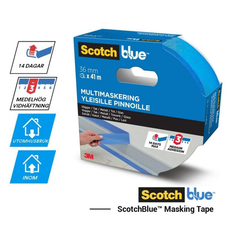 Masktejp Scotch Blue 24mm 41m