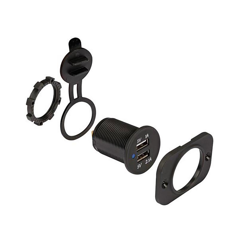 Usb-uttag Dubbelt
