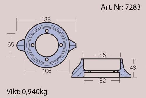 Anod Volvo 110s Zn 875812