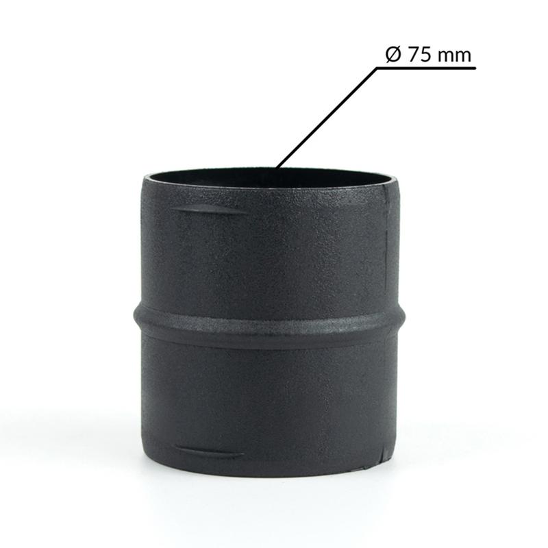 Skarvrör 75mm Svart Plast