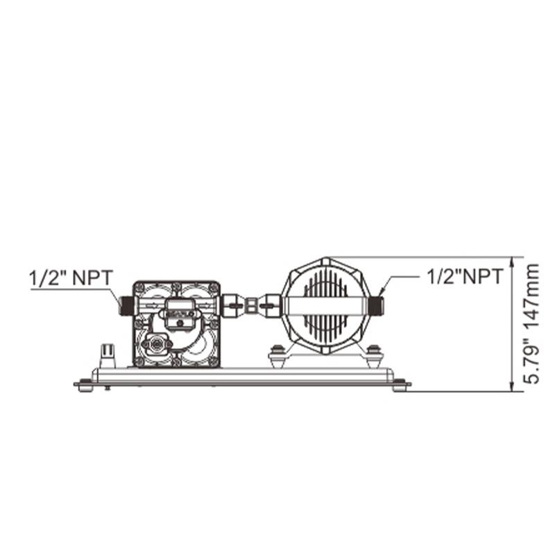 Pentrypumpsystem 11,3l 24v