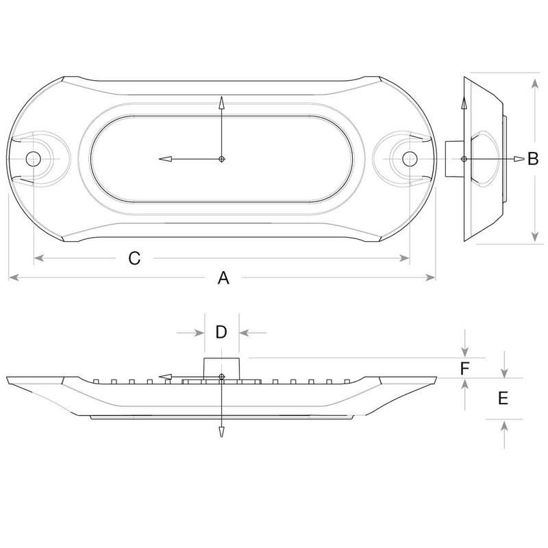 Undervattensbel Blå 3led Hp