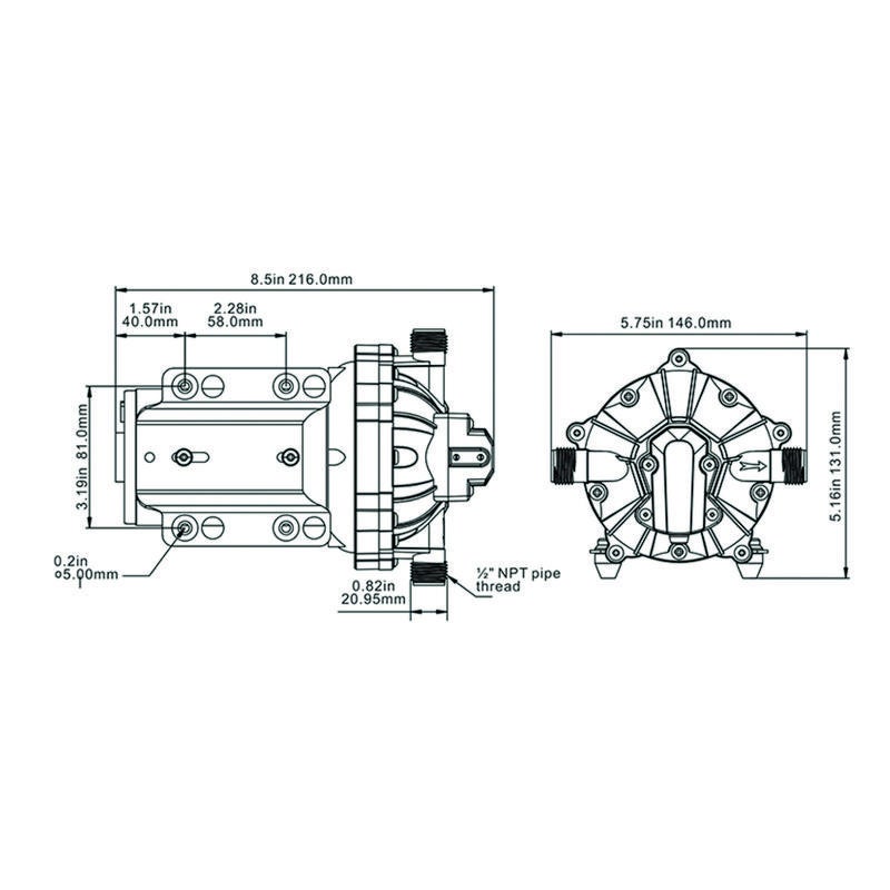 Pentrypump Seaflo 15l 12v