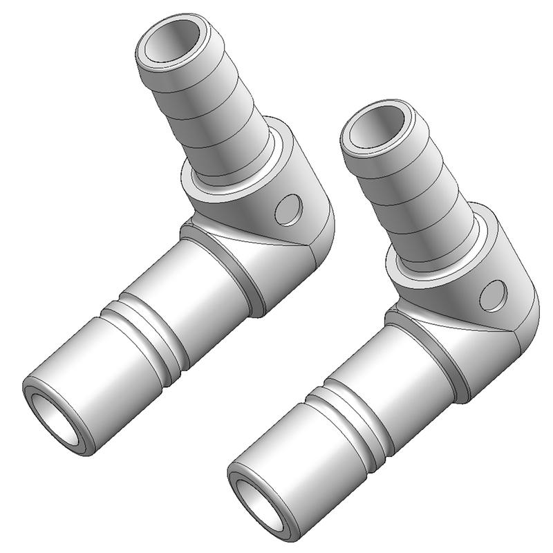 Slangadapter L 13mm-15 2-pack