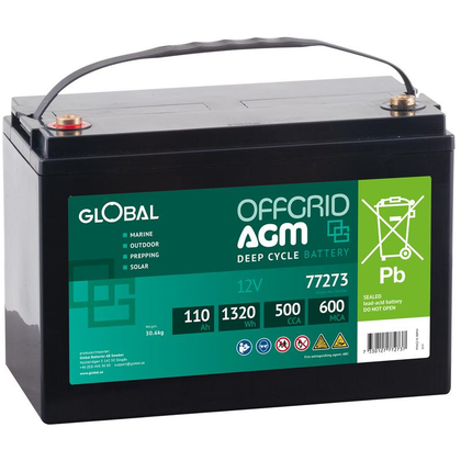Batteri Global Agm Dc 110ah