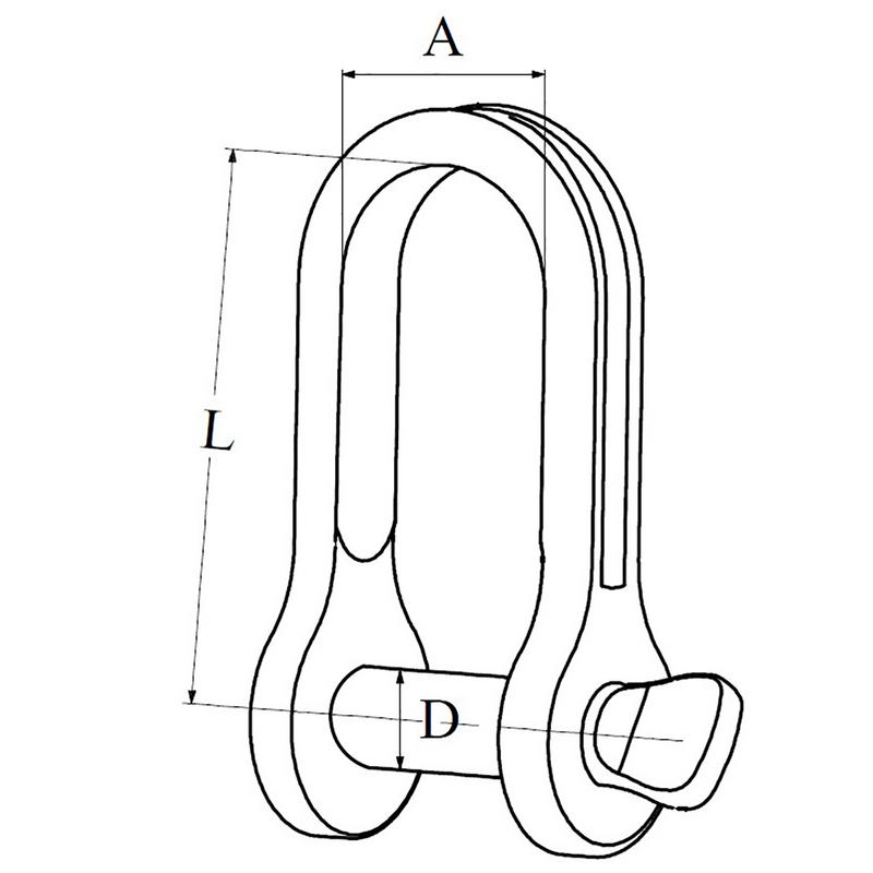 Schackel Rak Rf M5x10x21mm